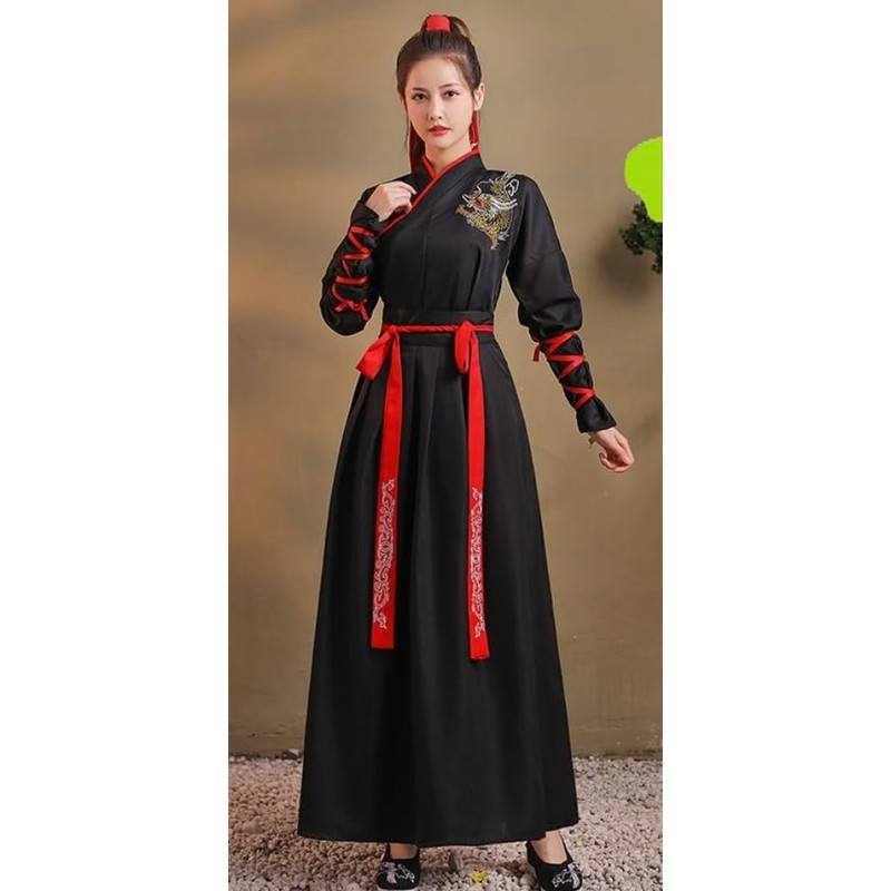 Lady Lazy Unisex Hanbu Cosplay Set, Kimono, Hakama, Kimono, Long,