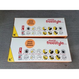 Coca-Cola 2 Coca Cola Freestyle Cartridge Refill Peach Soda Concentrate 7/19/20