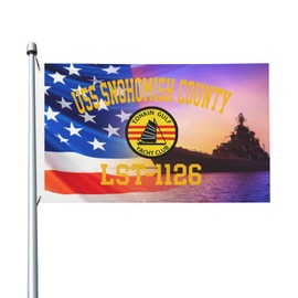Uss Snohomish County Lst-1126 Garden Flag Outdoor Flags Double Sided Flag3x5ft