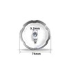 IUSOT Bathtub Plug, Twist Handle Bathtub, Bath Knob, Chrome, Overflow