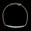 Gempires Natural Ethiopian Opal Smooth Rondelle Bead Bracelet, Opal Beads