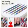 Nail Art Dotting Tool, 4PCS Stainless Steel Dotting Pens with