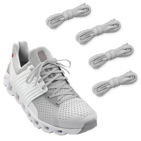 NDTEZUGT 2 Pairs 1/4"(6mm) Flat Thin Shoe Laces, Original Athletic