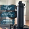 Abjoki Stainless Steel Drinking Bottle "Infinity" 710 ml - Onyx