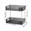 Desktop Organizer 2 Tier Ample Space Modern Storage Rack Shelves