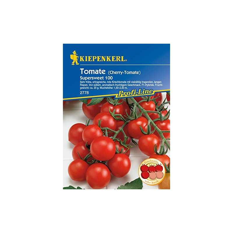 Cherry tomato Supersweet 100, F1, very early yielding cherry tomato