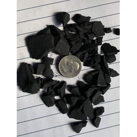 Shungite - Large Under 1" Thick no Powder - 100% Crystal Life+Love! Cleansing Charging Forever! lu1 (3 Ounces)