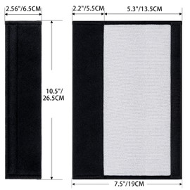 6PCS Car Seat Belt Covers, Soft Shoulder Strap Pad for a More Comfortable Drivinger,Soft Car Safety Seatbelt Strap for Adults -Black