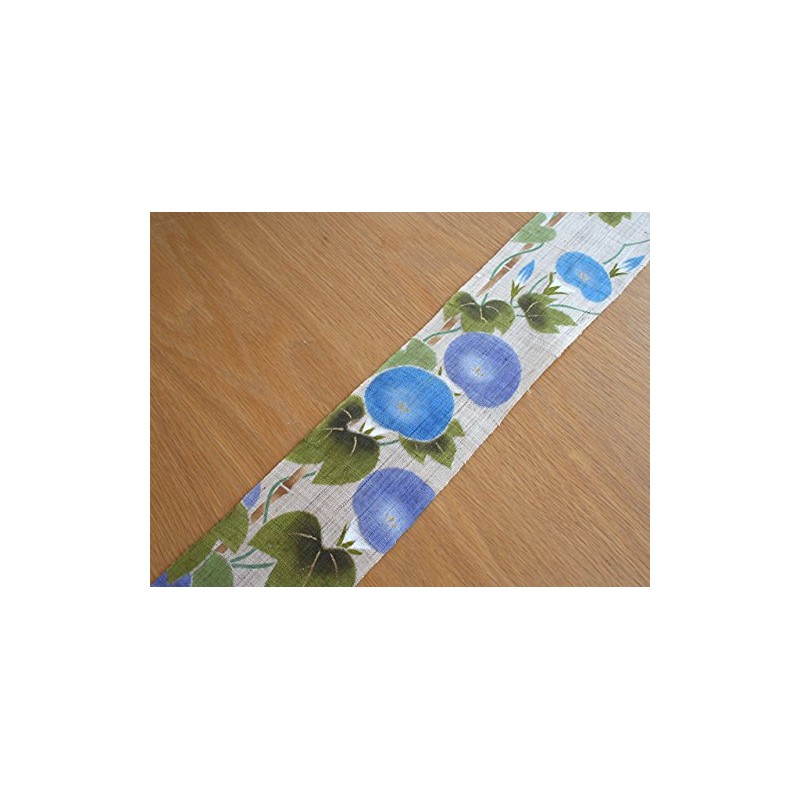 Thin Tapestry Sky Blue Morning Glory Summer Hand Painted Tapestry,