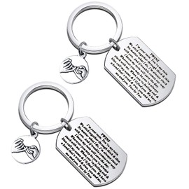 CHOORO Twin Jewelry Twin Sister/Brother Gift Twin Matching Keychain Set I’m Your Twin You’re My Twin Keychain (Twins keychain Set)