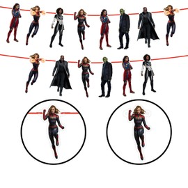 Cptan mrvl Garland Decoration - Birthday Decorations.