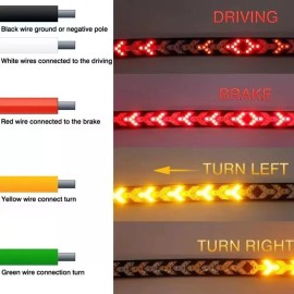 generic Luces Traseras Para Camiones Y Coches, Tiras De Luz Led Gira
