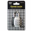 Combi-Lock CL-302 Black 3-Wheel Locker Combination Lock 72317 2ea