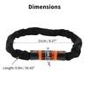 BULLSPANN 0.9 m Universal Security Bicycle Lock, Rustproof Bicycle Chain