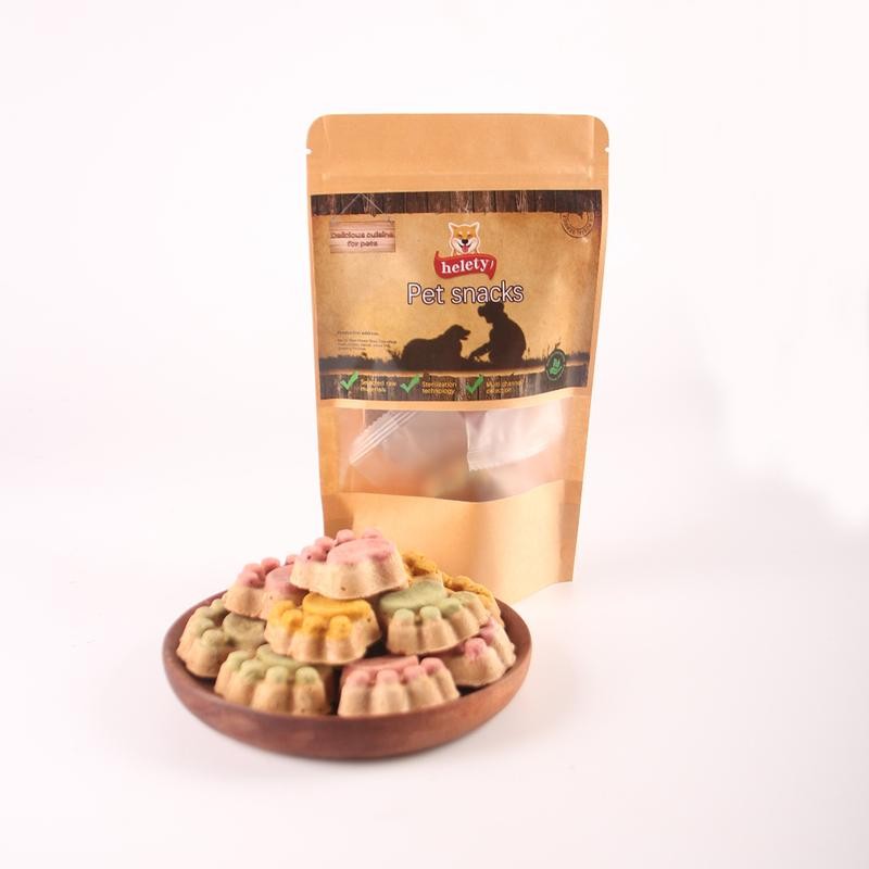 HELETY Crunchy Cat Treats Cat Claw Biscuits Cat Grass Bonus