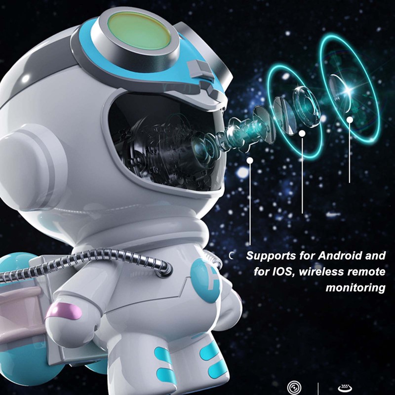 Security Camera Wireless WiFi Spaceman Robot Shape 1080p HD Night