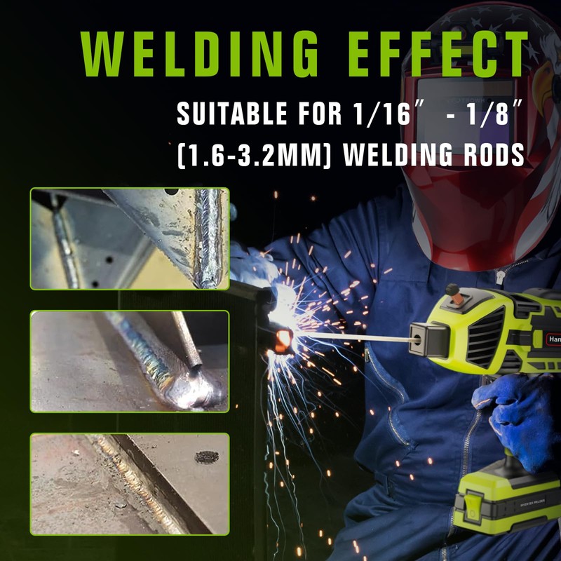 TRQWH Portable Welding Machine 110V ARC Handheld Welder IGBT Inverter