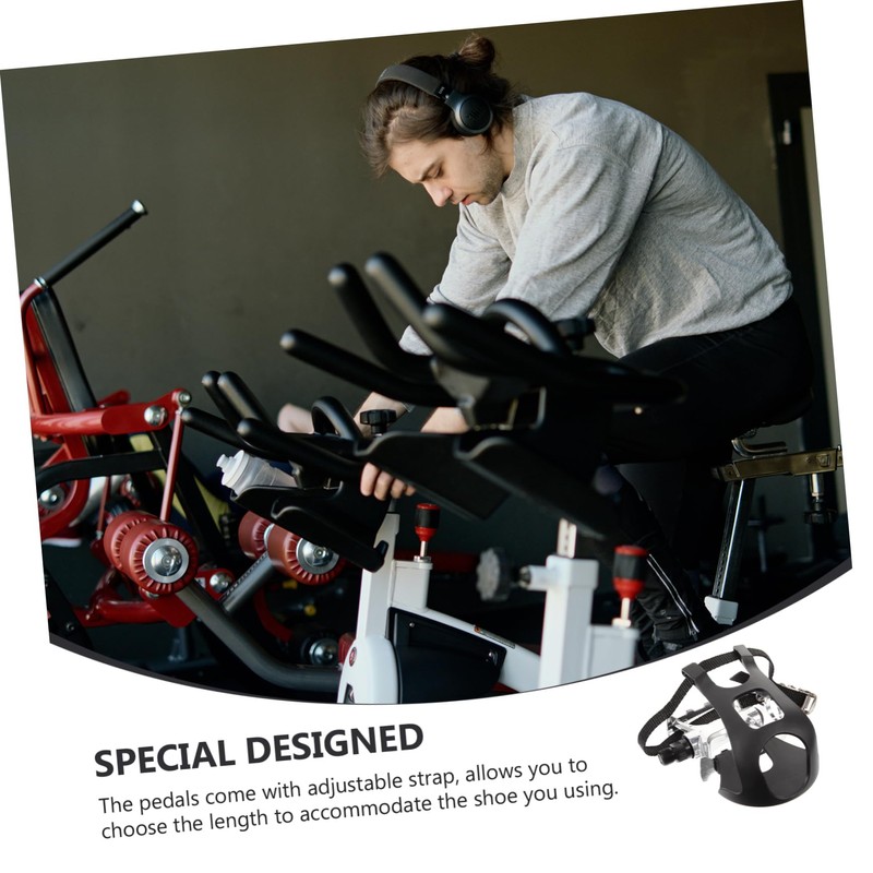Gatuida 1Pair Dynamic Exercise Bike Pedal Lightweight Pedals with Rugged