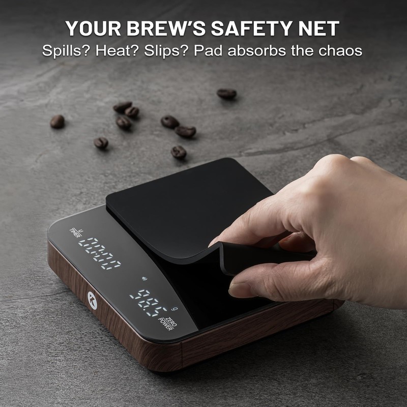 KitchenTour CaféMetric Coffee Scale with Timer 0.1g/2000g - Precision Small