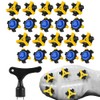 Golf Spikes Set, Golf Shoe Spikes Replacements with 1 Black
