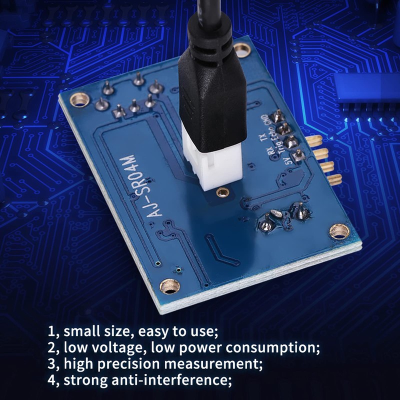 Waterproof Ultrasonic Sensor, DC 5V Ultrasonic Distance Sensor Module Built-in