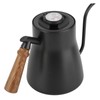 850ml Stainless Steel Drip Over Coffee Kettle Gooseneck with Wooden
