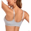 Lemorosy Women's Front Closure Cotton Bra Comfort Unpadded Wireless Everyday