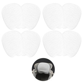 4 Pairs Tongue Pads for Shoes, White Felt Forefoot Cushion Pads Invisible Soft Shoe Back Sticker Anti-Slip Shoe Pads Self Adhesive Tongue Cushion Insert for Loose Shoe Replacement Men Women