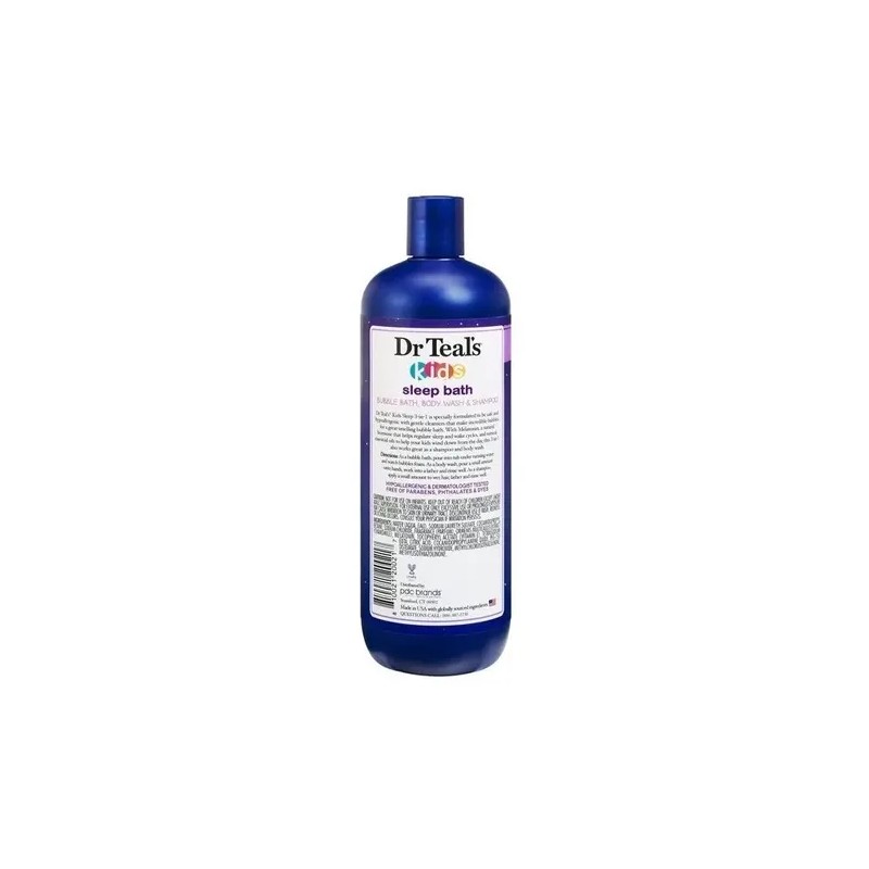 Dr Teals Kids 3en1 Sleep Bath Espuma/jabón/shampoo 591ml