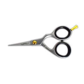 Massive Bee Store Rounded-Tip Trimming Scissors for Men – Stainless Steel High Carbon Beard, Mustache, and Ear Hair Grooming Scissor (Silver-Pointy-Tip)