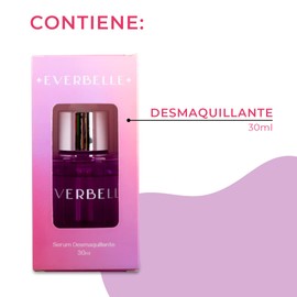 Everbelle Serum Desmaquillante Para Todo Tipo de Piel (30 ml) Con Vitamina E, Aceite de Ricino, Argán y Oliva que Quita Cualquier Maquillaje sin Sensación Grasosa