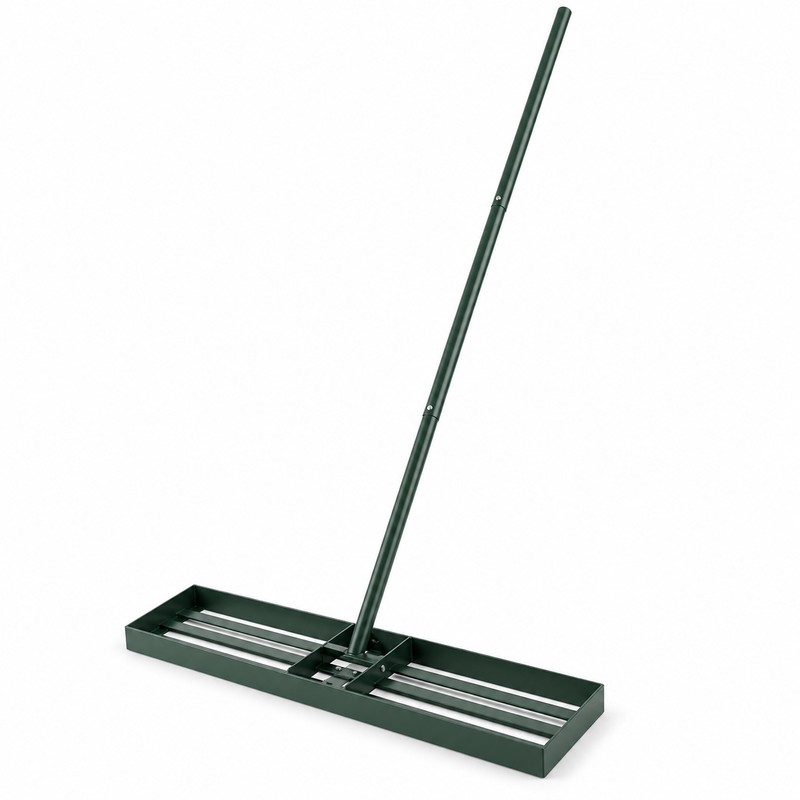 Outsunny 36 Inch Lawn Leveling Rake, Powder Coated Steel Head
