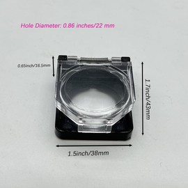 4 Pcs Dustproof Switch Cover, Safety Power Push Button Protector for Desktop Computer Power Push Button