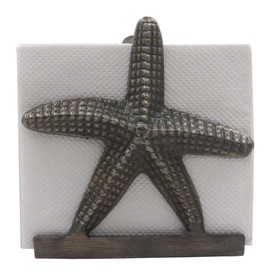Nautical Starfish Lunch Napkin Holder Antique Brass By The Metal Magician