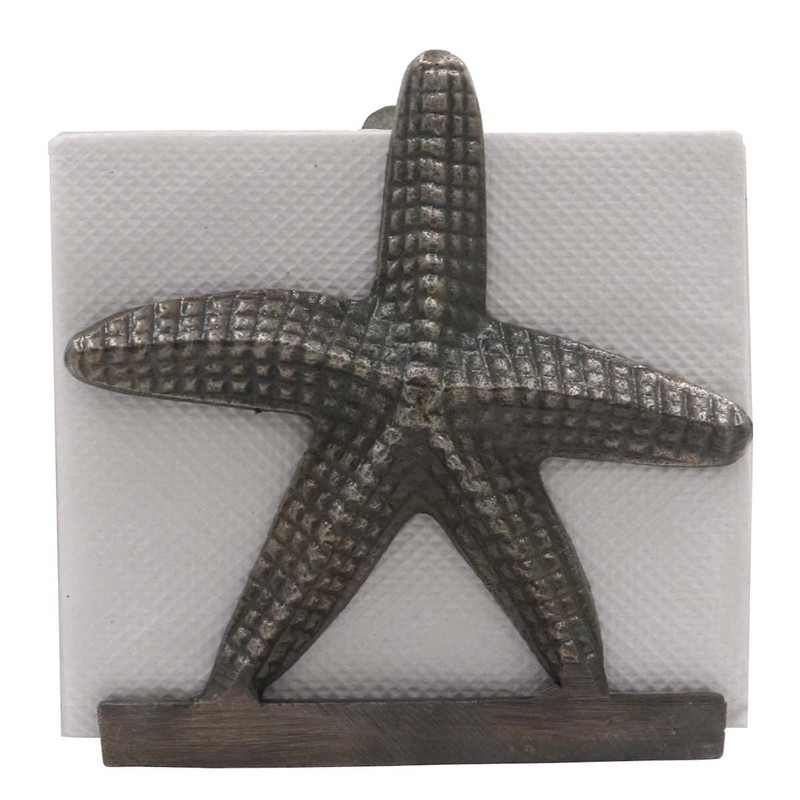 Nautical Starfish Lunch Napkin Holder Antique Brass By The Metal