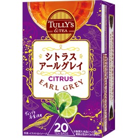 Tully's Citrus Earl Grey 0.07 oz (1.8 g) x 20 Bags Tea Bags