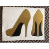 Handmade Gold Shoe Car Decal Yeti Mug Decal Notebook Cellphone