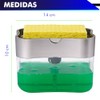 Dispensador de jabón para Cocina con Soporte de Esponja 2