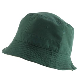 Armycrew Big Size Oversized Microfiber Reversible Bucket Hat - Dk Green Khaki - 2XL-3XL