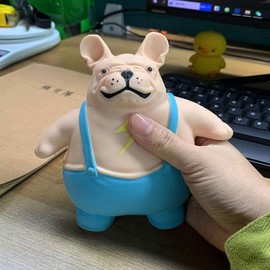 Fvyvyv Dog Squishy Toy,Dog Squeeze Toy,Cute Dog Man Sensory Stress Toy，Stress Reliever Toy for Kids and Adults