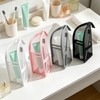 Self Standing Travel Toiletry Pouch 4 Pieces Portable Standing Mesh