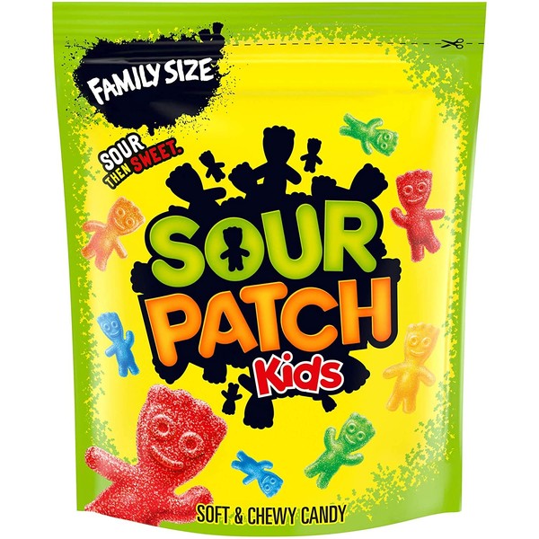SOUR PATCH KIDS Soft & Chewy Candy, Family Size, 1