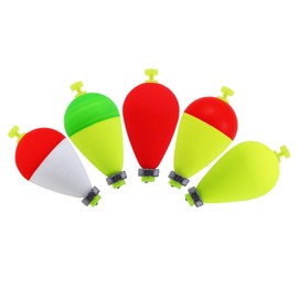 CWSDXM Weighted Fishing Bobbers 10 Pack – Foam Snap-On Slip Floats for Bluegill, Crappie, Bass & Trout Fishing (Oval, 2.7in)