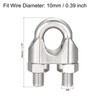 sourcing map Wire Rope Clip Clamp M10 304 Stainless Steel
