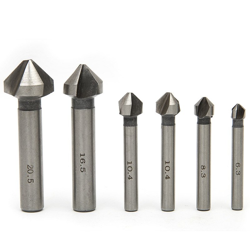 MALAYAS 3 flute 90° HSS Chamfer Cutter End Mill Drill