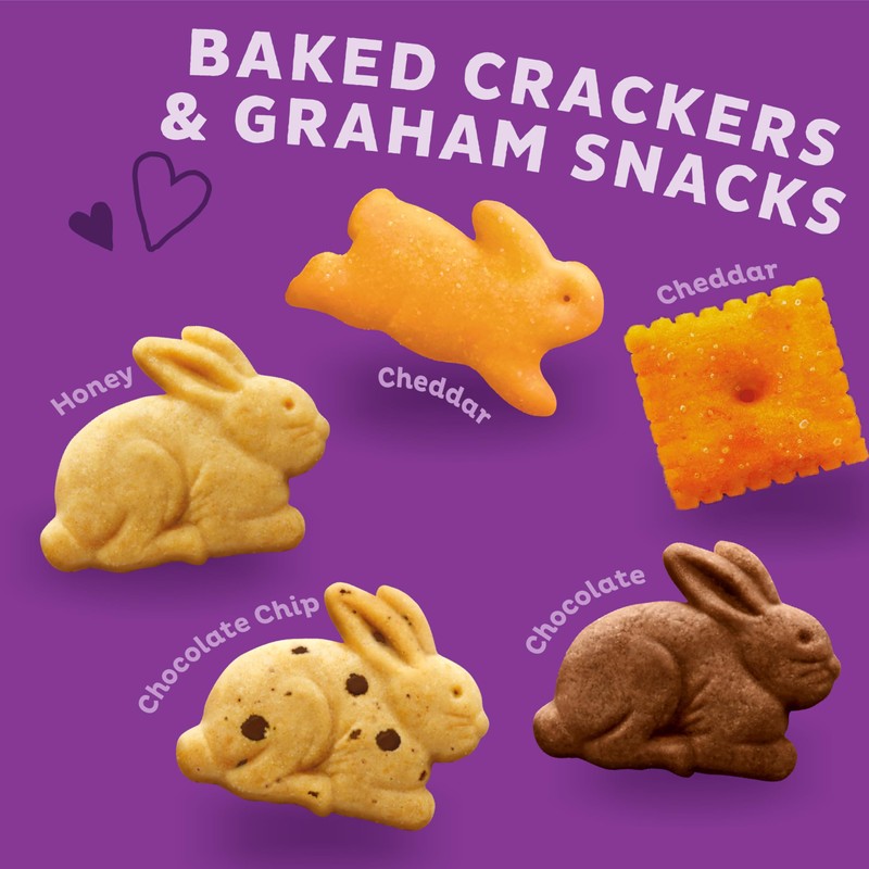 Annie's Organic Variety Pack, Cheddar Bunnies, Bunny Grahams and Cheddar