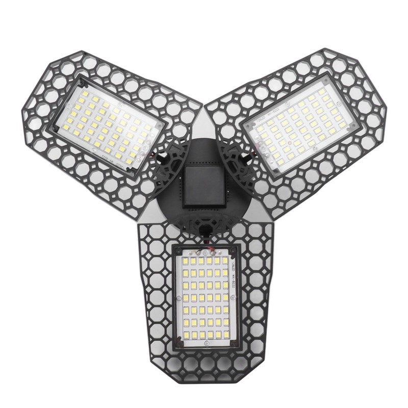 E27 LED Ceiling Lamp Mining Lamps 60W Three Leaves Folding