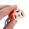 KIMISS 2Pcs Female Ceramic Headlight Connector Plug Adapter Socket for
