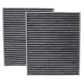 vhbw 2x Cabin Air Filter Replacement for Fram CF11220-2, CF112202 for Car - Activated Carbon