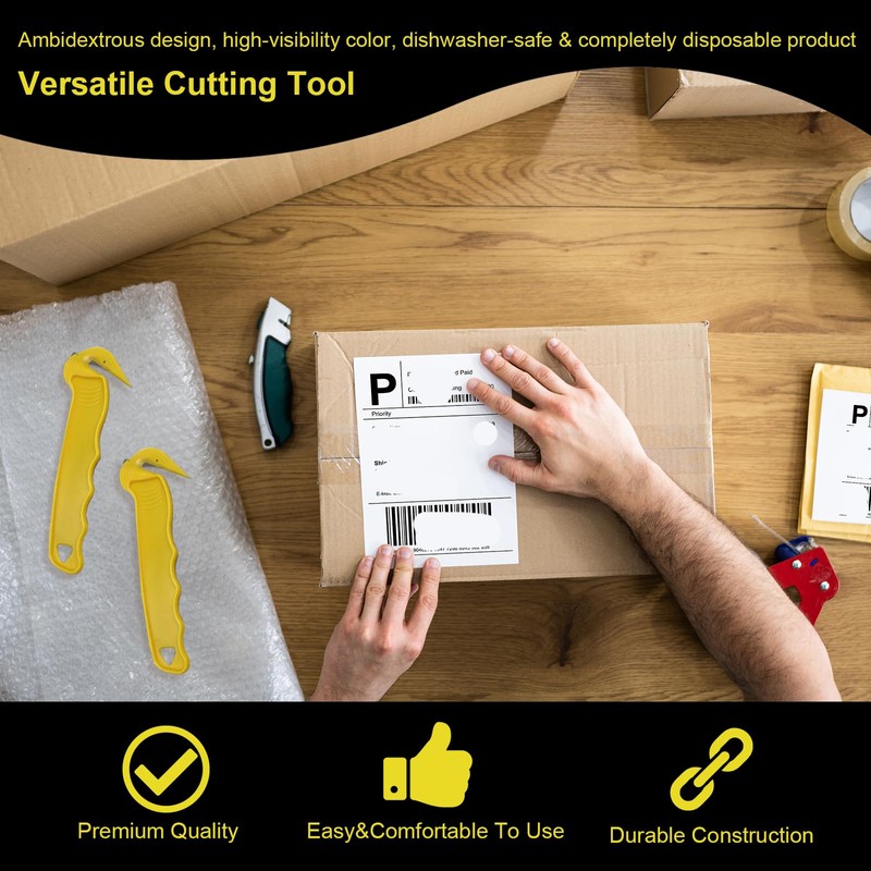 FunnAura 5 Pcs Box Cutter for Work, Utility Warehouse Box